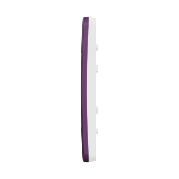 Plaque Unica Studio Color - Prune - 2 modules - 1 poste