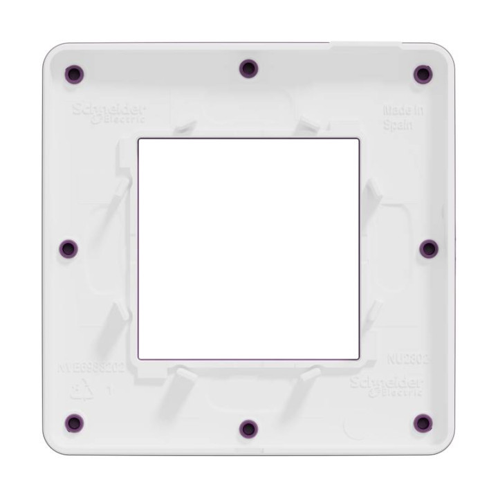 Plaque Unica Studio Color - Prune - 2 modules - 1 poste