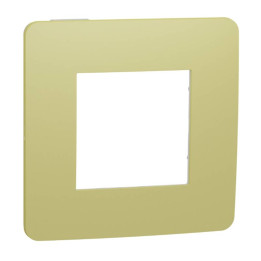 Plaque Unica Studio Color - Vert Acidulé - 2 modules - 1 poste