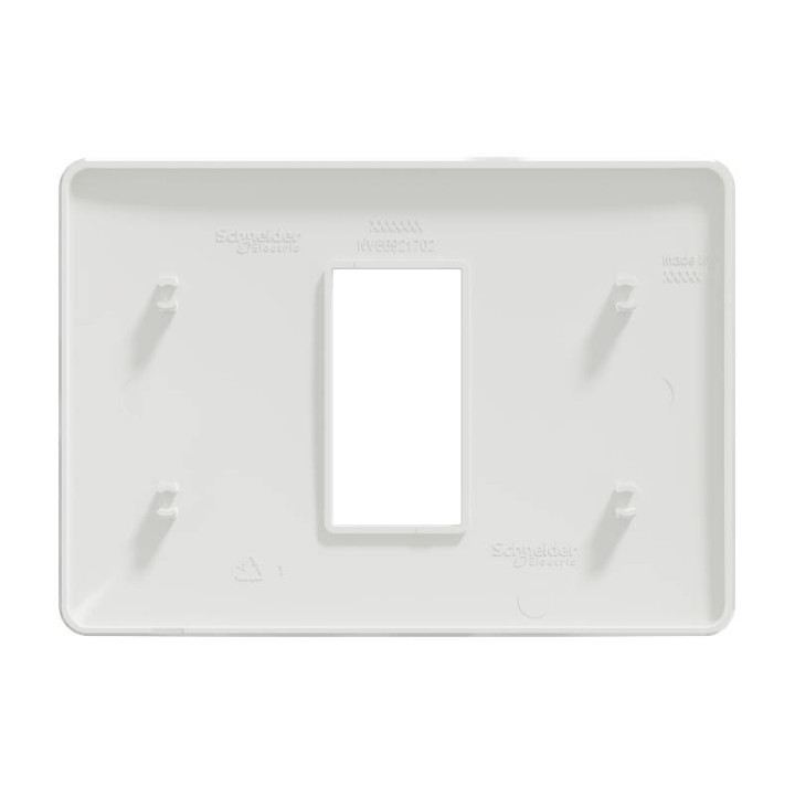 Plaque Unica Studio - Blanc - 1 module