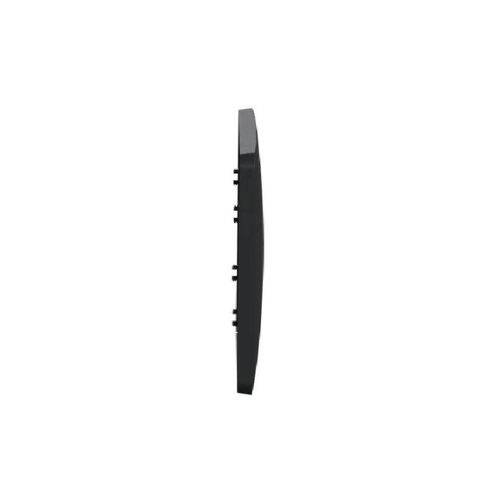 Plaque Unica Studio - Anthracite - 2 modules - 1 poste horizontal
