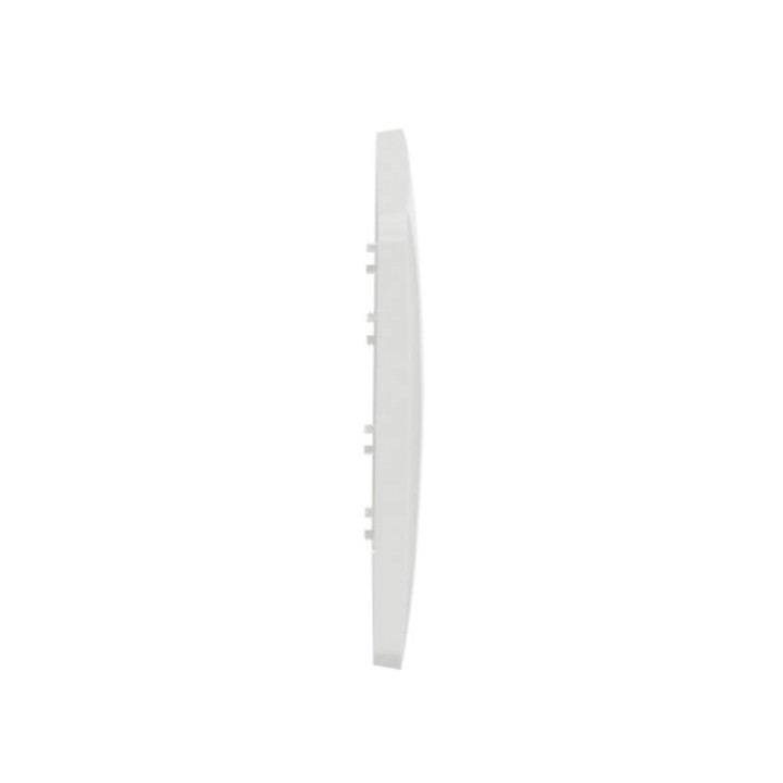 Plaque Unica Studio - Blanc - 2 modules - 1 poste horizontal