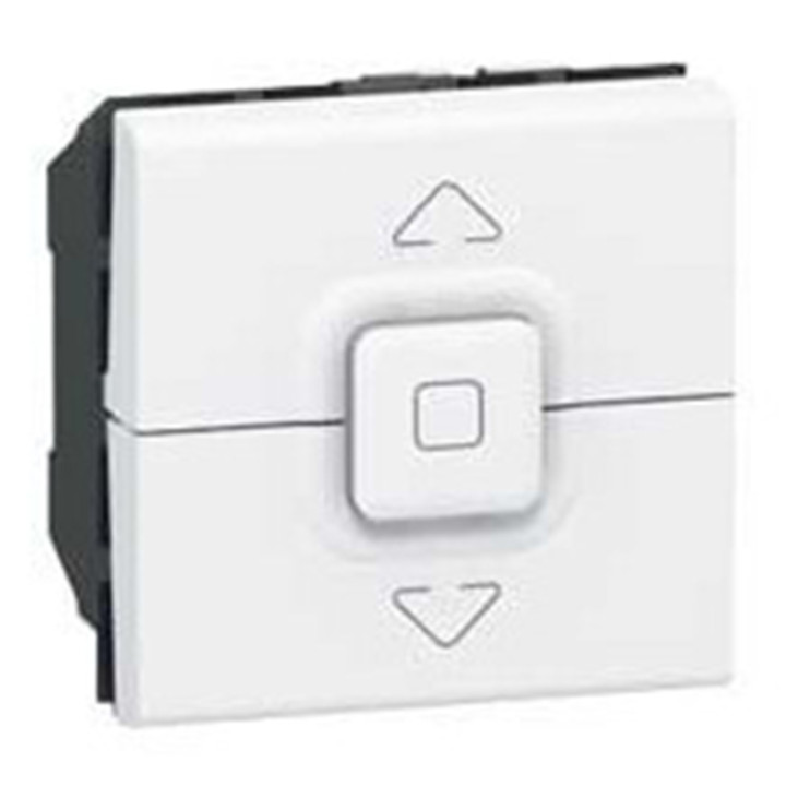Interrupteur volet roulant Legrand Mosaic - Blanc - 2 modules