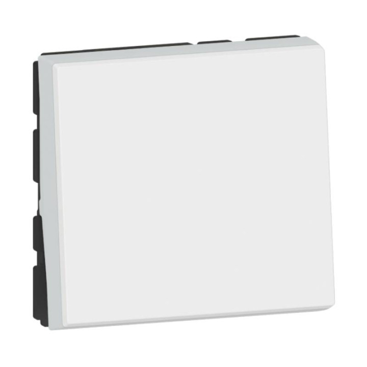 Interrupteur va-et-vient Mosaic Easy-LED - 10 AX - 250 V - 2 modules - Blanc