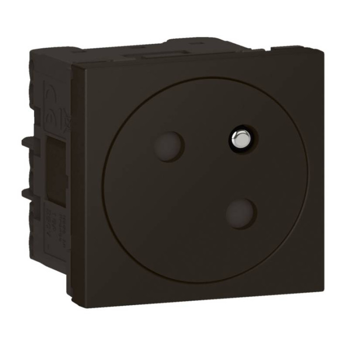 Prise 2P+T Mosaic Link surface - 45° - Noir mat