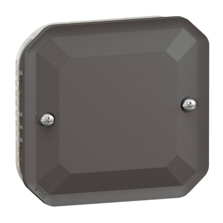 Enjoliveur obturateur étanche Plexo Legrand - IP55 - Anthracite