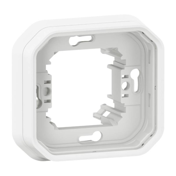 Support de plaque Plexo Legrand - IP55 - 1 poste - Blanc antimicrobien