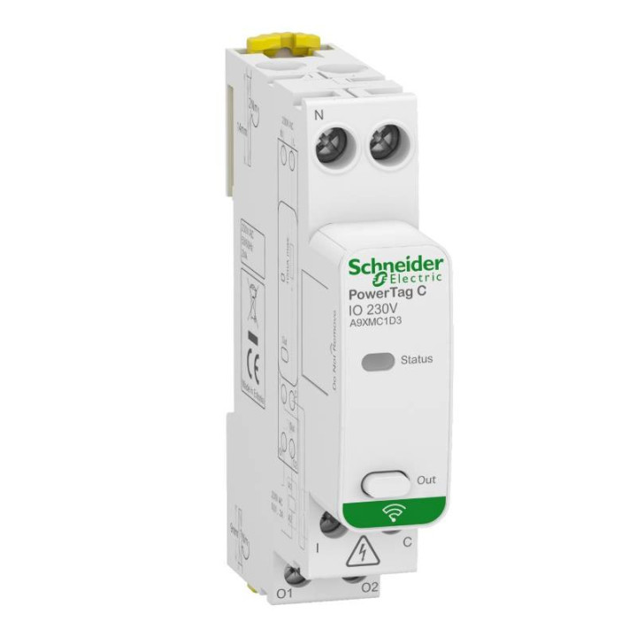 A9XMC1D3 - PowerTag C - capteur contacts radio-fréquence modulaire - 1 entrée 1 sortie