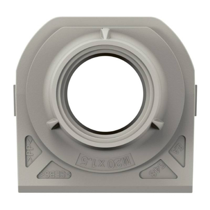 Embout presse étoupe 1 entrée Plexo Legrand - Pour boîtier saillie étanche - Filetage M20 - Gris