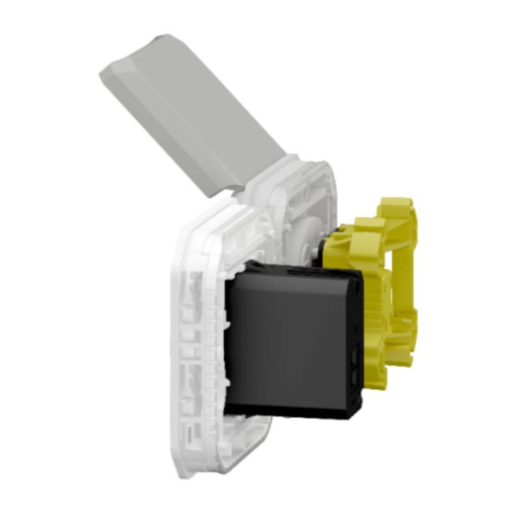 Prise de courant 2P+T connectée Plexo with Netatmo Legrand - 16A - 3680W - IP55 - Gris - A équiper