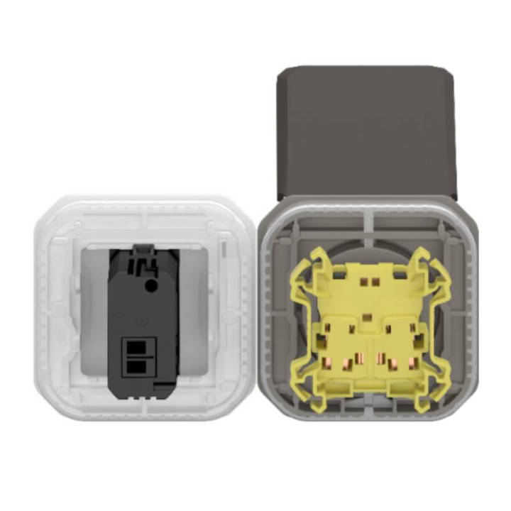 Prise de courant 2P+T connectée Plexo with Netatmo Legrand - 16A - 3680W - IP55 - Anthracite - A équiper