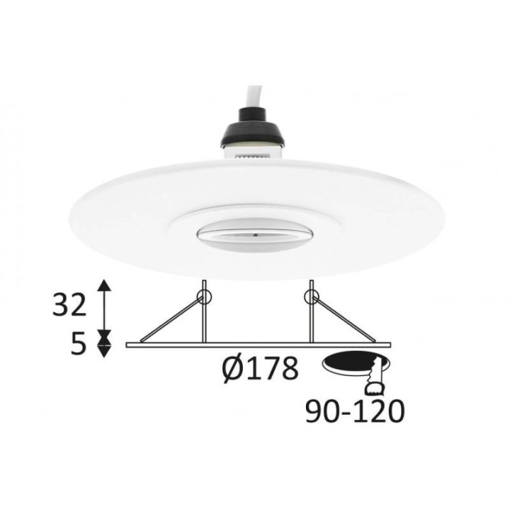 Dimensions du spot ALA 1013 RX par Indigo
