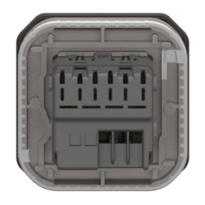 Interrupteur étanche option variateur Plexo with Netatmo Legrand - 5W à 125W LED - Sans neutre - Anthracite - Complet