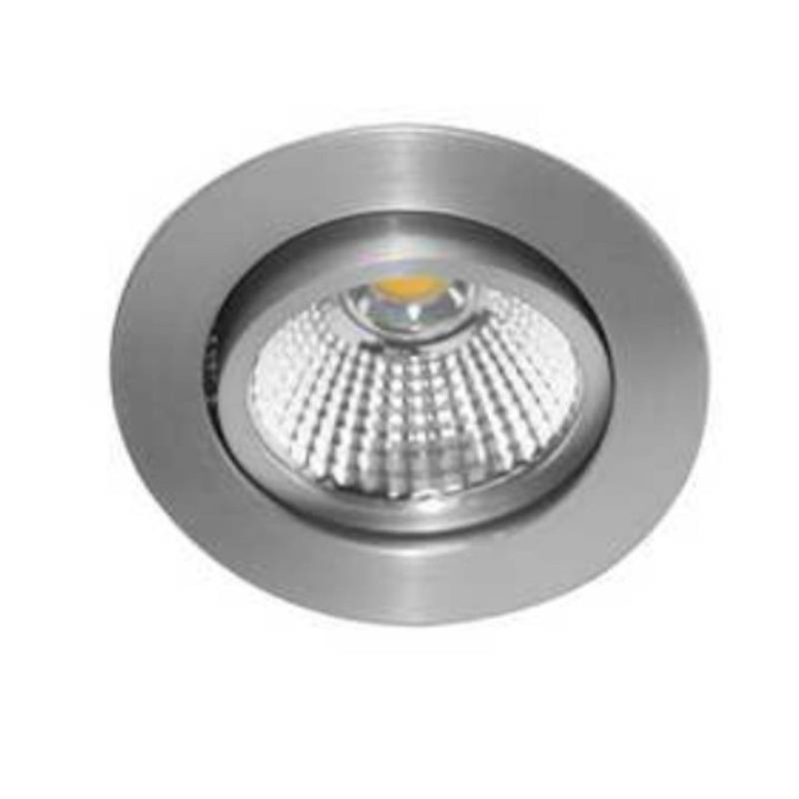 SPOT LED - 6W - 830 - 760LM - ROND - ORIENTABLE - ALU - IP44 - CLII