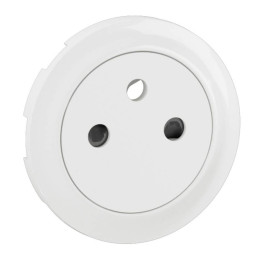 Enjoliveur Céliane pour prise 2P+T Legrand - Surface Confort - Blanc