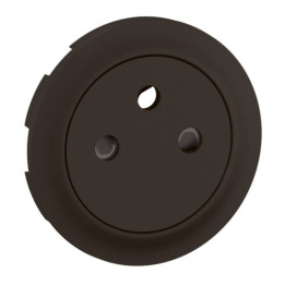 Enjoliveur Céliane pour prise 2P+T Legrand - Surface Confort - Noir