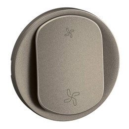 Enjoliveur pour commande VMC Céliane Legrand - 2 Vitesses - Titanium