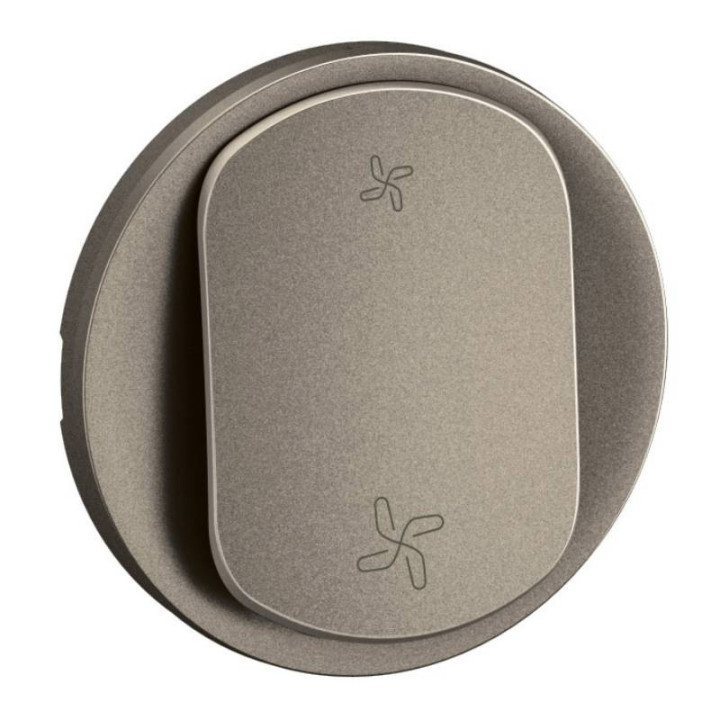 Enjoliveur pour commande VMC Céliane Legrand - 2 Vitesses - Titanium