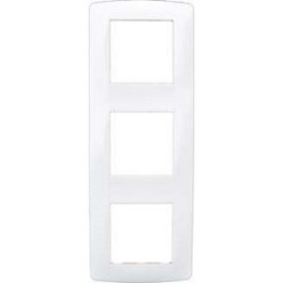 Plaque Esprit - 3 postes horizontaux ou verticaux - Blanc