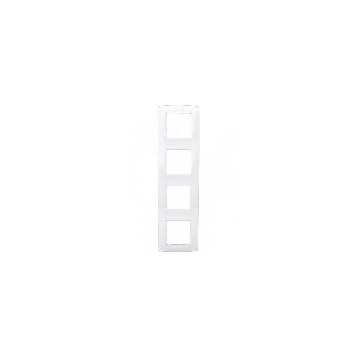 Plaque Esprit - 4 postes horizontaux ou verticaux - Blanc