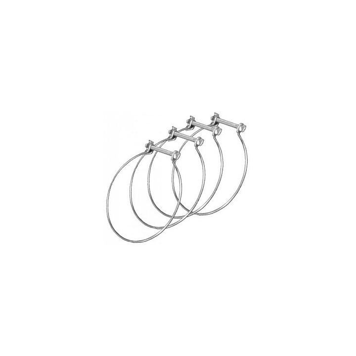 Collier de serrage monofil en acier zingué COF125 - Diamètre 125mm - Vendu par 2