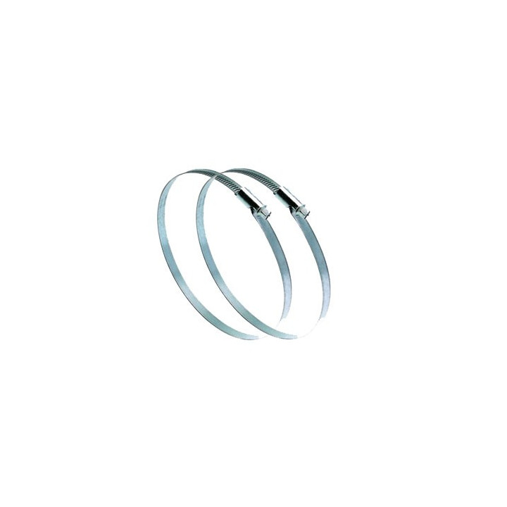 Collier de serrage réglable plat C125G - Pour conduits de 80 à 125mm