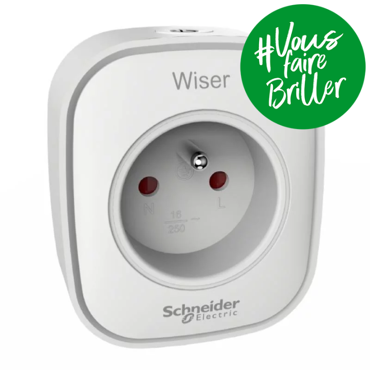 Prise connectée Wiser Schneider - répéteur ZigBee - 13A