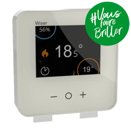 Thermostat connecté Wiser Schneider - Mural - Sans fil - Zigbee - 2,4GHz