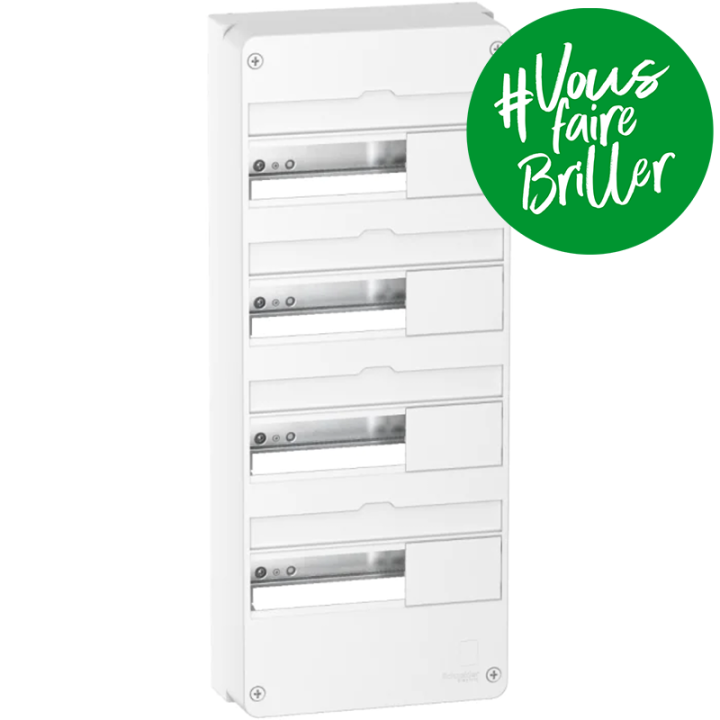 R9H13404 - Coffret de répartition Resi9 - 4x13 modules de Schneider - 73873926
