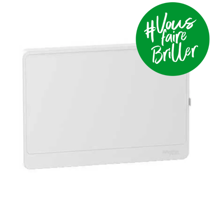 Porte Styl blanche pour panneau de contrôle et bloc de commande Resi9 - 18 modules