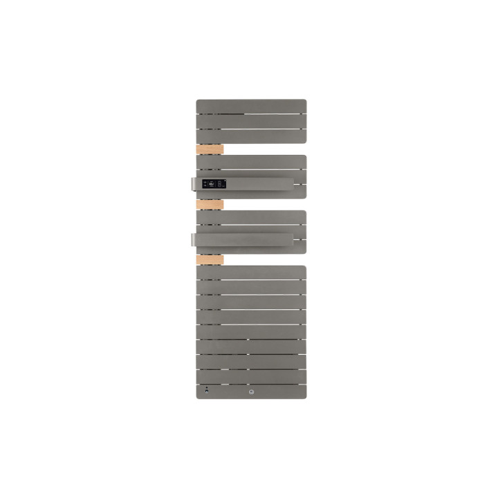Sèche-serviettes connecté soufflant Allure 3 Virtuose - Mât à gauche - 750+1000W - Gris Roche