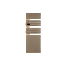 Sèche-serviettes connecté soufflant Allure 3 Virtuose - Mât à gauche - 750+1000W - Brun Sable