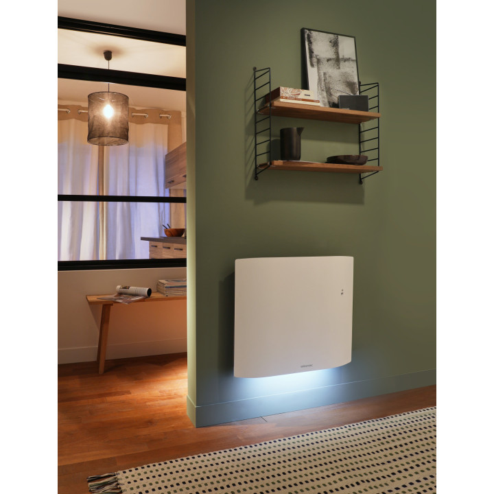 Radiateur électrique Divali connecté - Horizontal - 2000W - Blanc carat