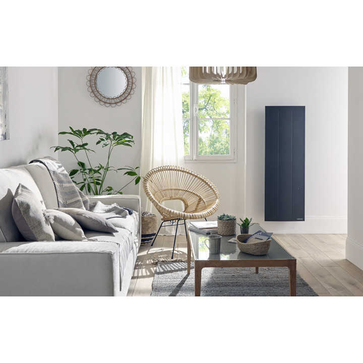 Radiateur Oniris connecté Pilotage intelligent - Vertical - 1500W - Gris