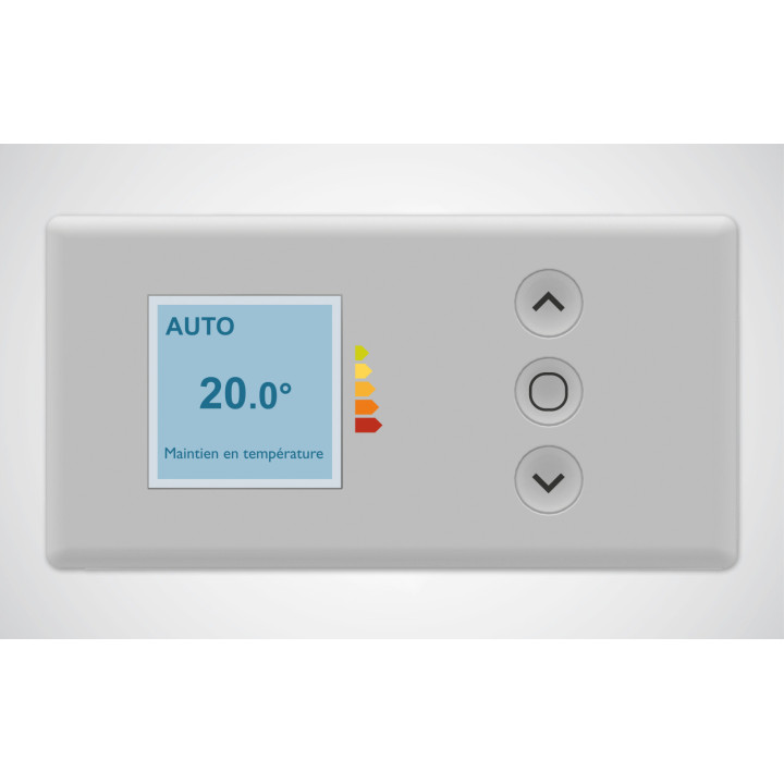 Radiateur Tatou connecté pilotage intelligent Horizontal - 1250W - Blanc