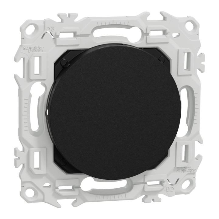 Obturateur Odace Schneider Electric - Noir