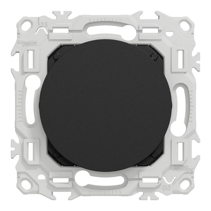 Obturateur Odace Schneider Electric - Noir