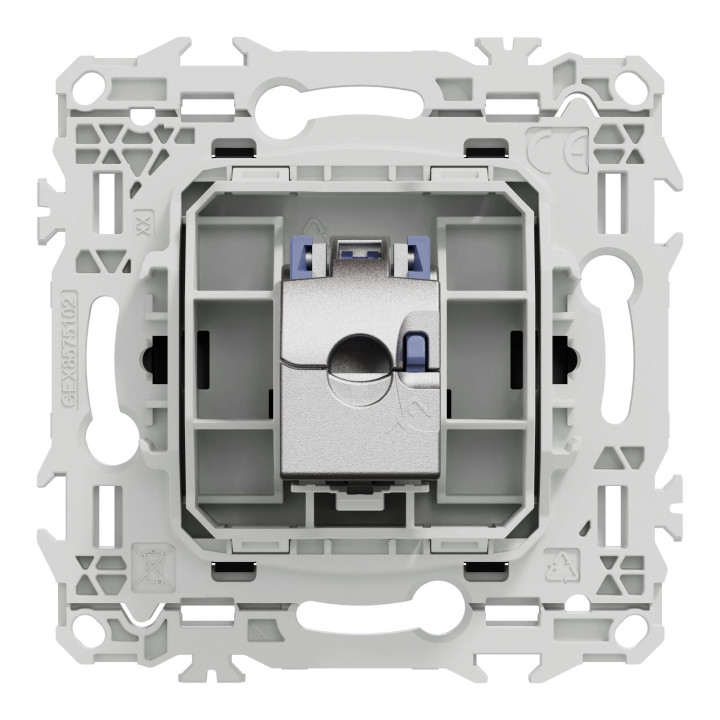 Prise RJ45 Odace Schneider Electric - Cat.6 - STP - Noir
