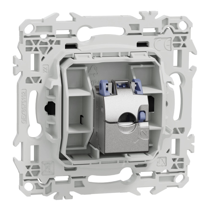 Prise RJ45 Odace Schneider Electric - Cat.6 - STP - Noir