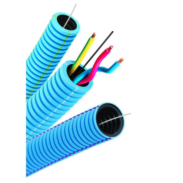 Gaine blindée pré-câblée Prefilzen+ 3G2,5 BRV/J avec fil semi-conducteur 20mm