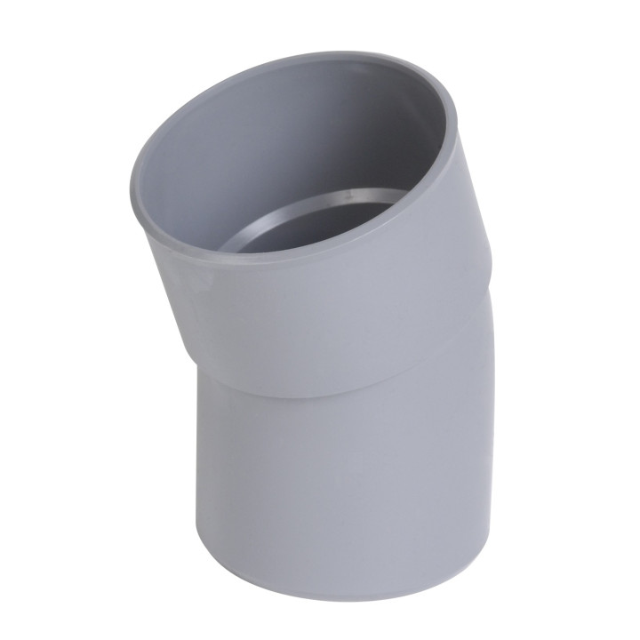Raccord évacuation coude simple mâle femelle 20° 100mm