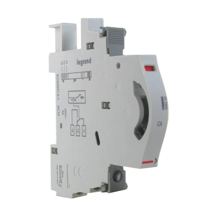 Contact auxiliaire coupure file pilote DX3 - 6A - 240V 