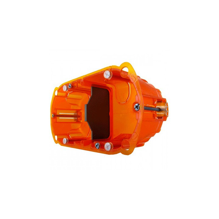 Boite d'encastrement BATIBOX multimatériaux double postes profondeur 40 mm