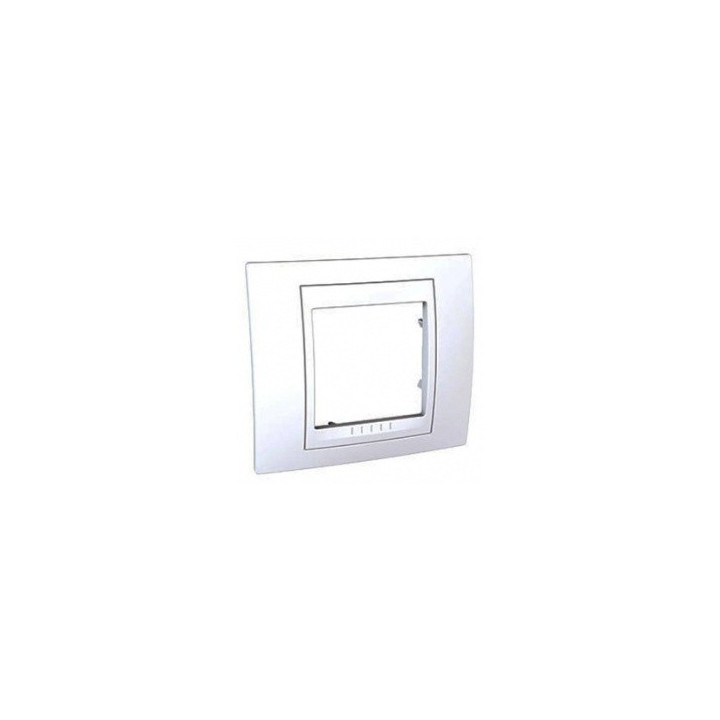 Plaque Unica - Blanc avec liseré blanc - 2 modules