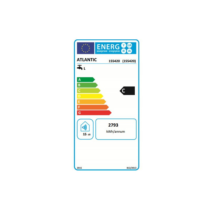 Chauffe-eau électrique ACI hybride Zénéo - Horizontal mural - 200L