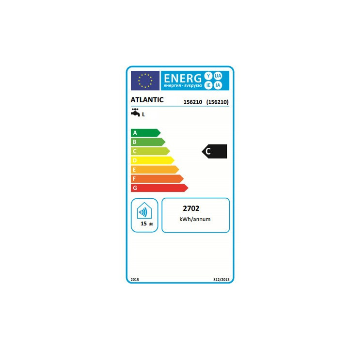 Chauffe-eau électrique ACI hybride Zénéo - Vertical mural compact - 100L