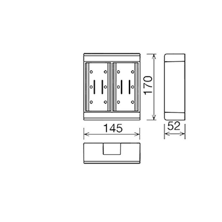 Boîtier modulaire - 4 appareillages - U24X