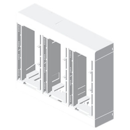 Boîtier mural modulaire - 6 appareillages - U24X