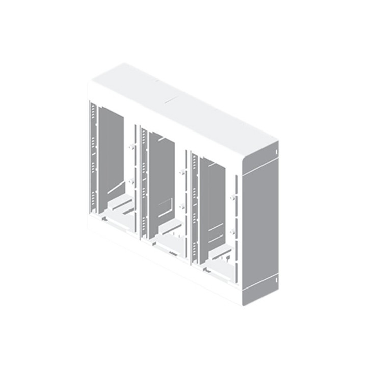 Boîtier mural modulaire - 6 appareillages - U24X