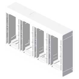 Boîtier mural modulaire - 8 appareillages - U24X